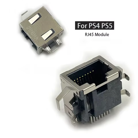 for PS5 Game Console Network Interface Cards Connect Original New RJ45 Jack Network Port for SONY PS4 8Pin Wire Connector Socket