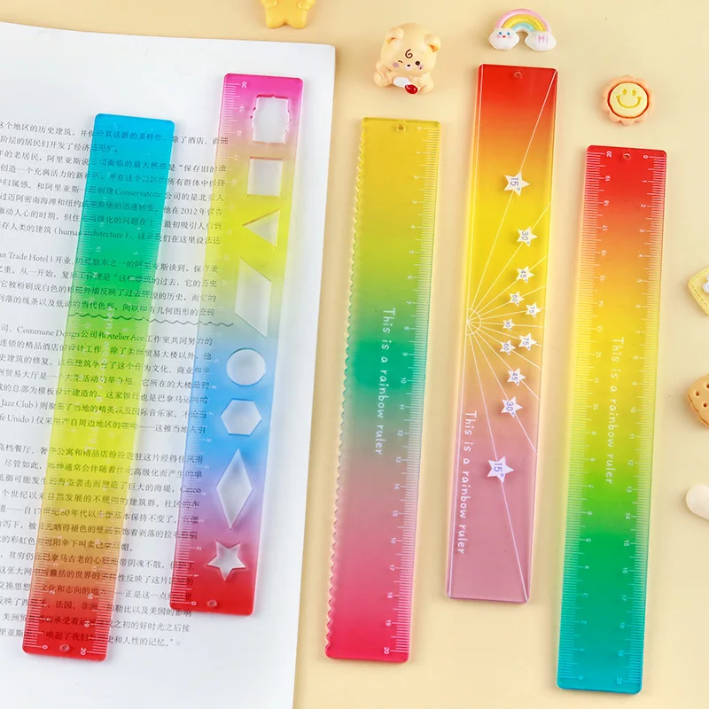 lot-de-40-regles-esthetiques-colorees-pour-l'ecole-fournitures-de-papeterie-mignonnes-pour-enfants-regle-de-20-cm-de-haute-qualite-pour-etudiants-gadget-de-bureau-en-gros