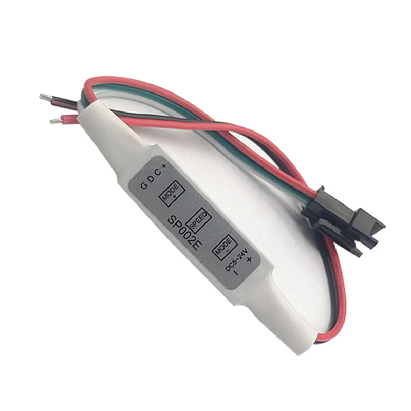 SP002E Mini RGB LED Controller Intelligent Running Water Illusionled Strip Light Controller 3-Key DC 5-24V-Y41A