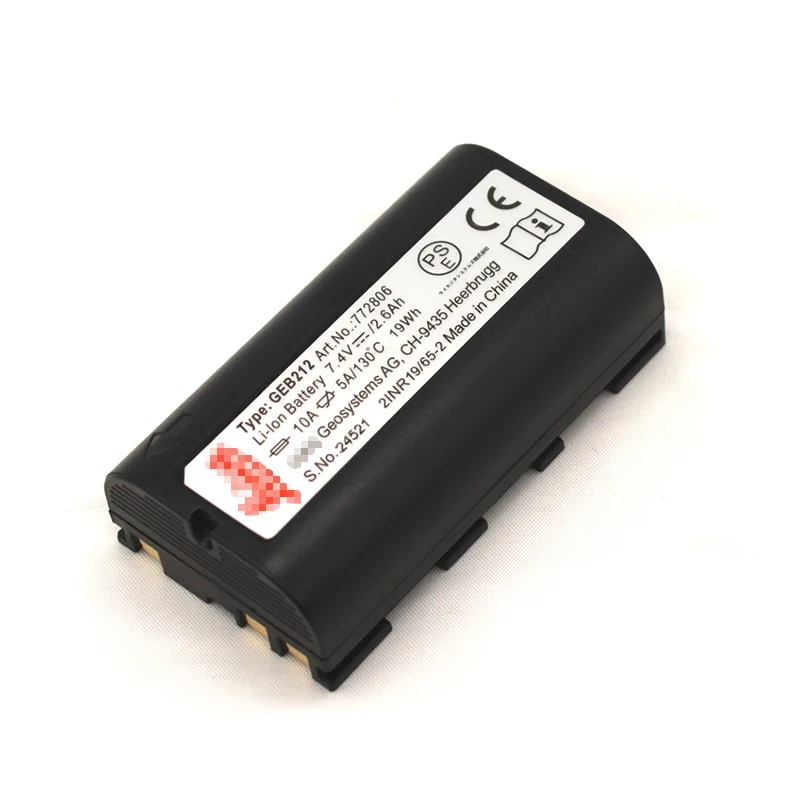 

7.4V 2600mAh Li-ion GEB212 Battery Replacement for Leic Flexline TPS1200 Builder Series Total Station Rechargeable Battery Pack
