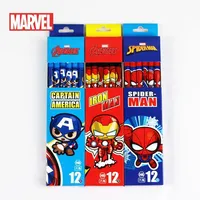 Marvel Spiderman pencil 3 box set The Avengers student pencil with eraser stationery all-in-one school supplies Peripheral gift