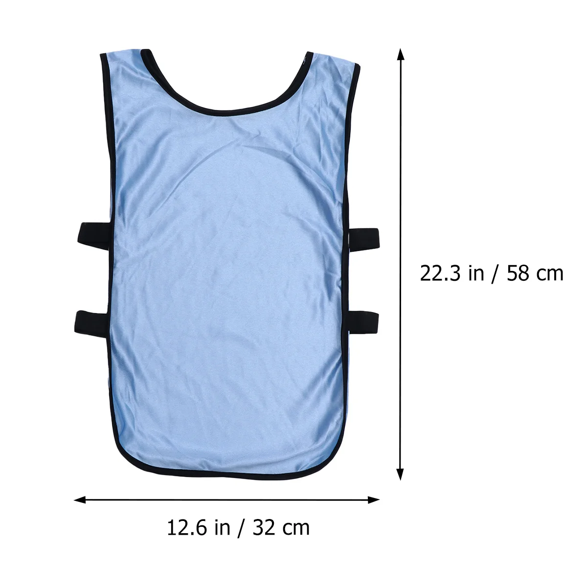 

6pcs Training Vest Lightweight Breathable Football Basketball Waistcoat For Soccer Volleyball Kids Boys Girls (Light Blue)
