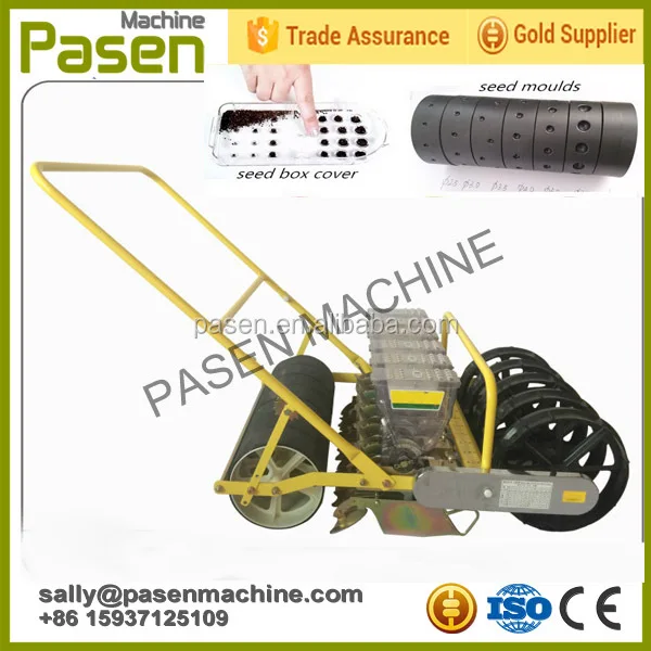 Wortel Hand Push Zaaier, Bonen Hand Planter, 2 Rijen Hand Push Seeder