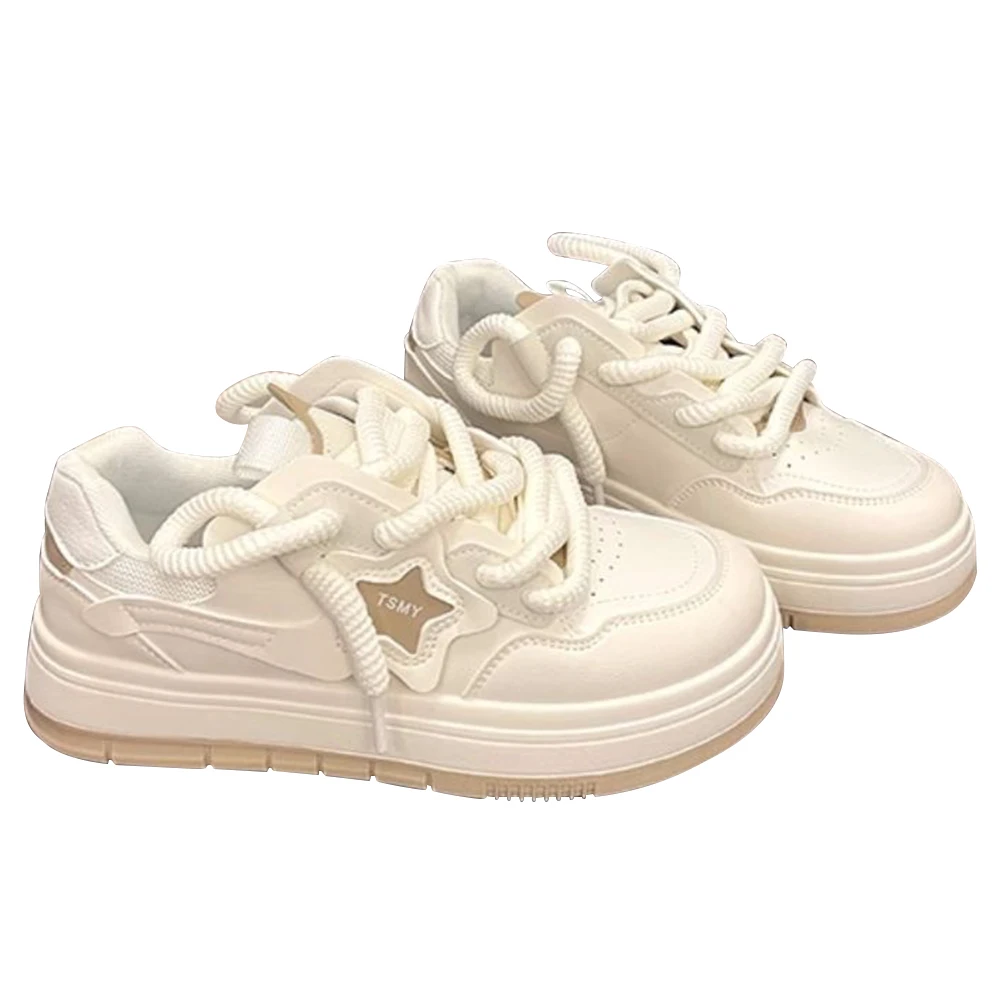 

Star Walking Sneakers Y2K Platform Shoes Thick Sole Comfortable Running Shoes Aesthetic Tennis Shoes for Walking Jogging