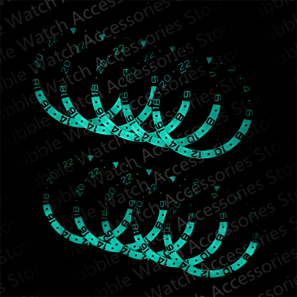 38*31,5 мм Смола Синий Оранжевый Розовый с зеленым светящимся ободом вставка подходит для SKX007 SKX009 SRPD Submariner автоматические мужские часы