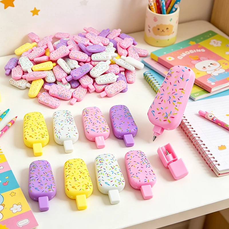 20/60pcs Mini Ice Cream Pen Cute 4.9cm Pinata Fillers Birthday Party Favors School Prizes Christmas Wedding Gift Party Supply