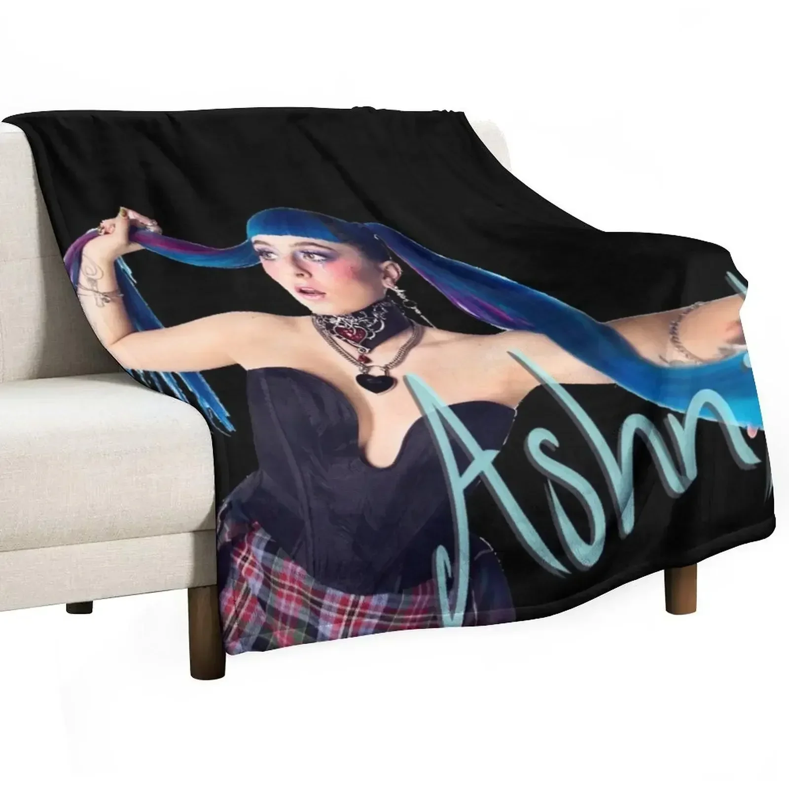 Ashnikko Demidevil Throw Blanket wednesday Nap Polar sofa bed Blankets