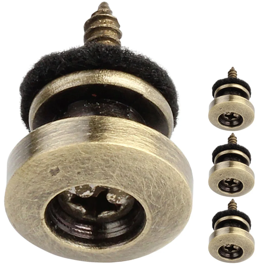 

4pcs Strap Locks Set Metal Strap Retainer For Electric Acoustic Guitar Bass Ukulele Durable Rustproof Quick Release System