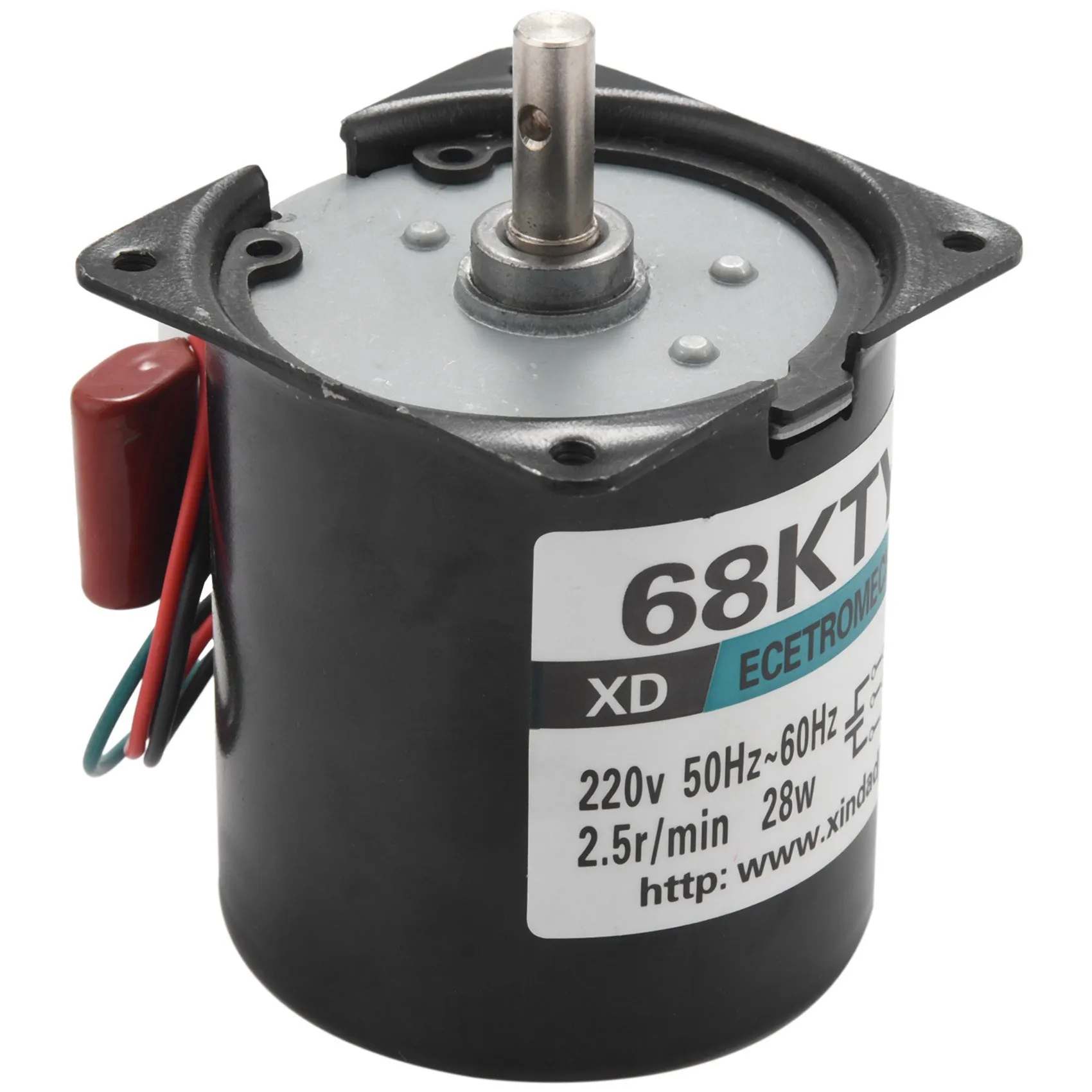 

【Hot-Selling!】2Pcs 68Ktyz Mini Gear Motor Ac 220V 28W 2.5R/Min Large Torque Permanent Magnet Synchronous Gear Motor