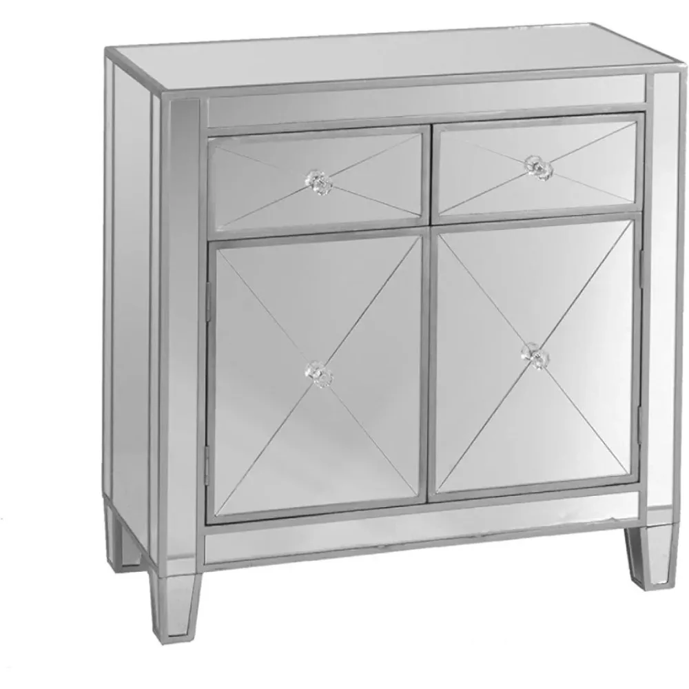 Mirage Mirrored Cabinet bedroom furniture  bedside table  nightstand  bed side table