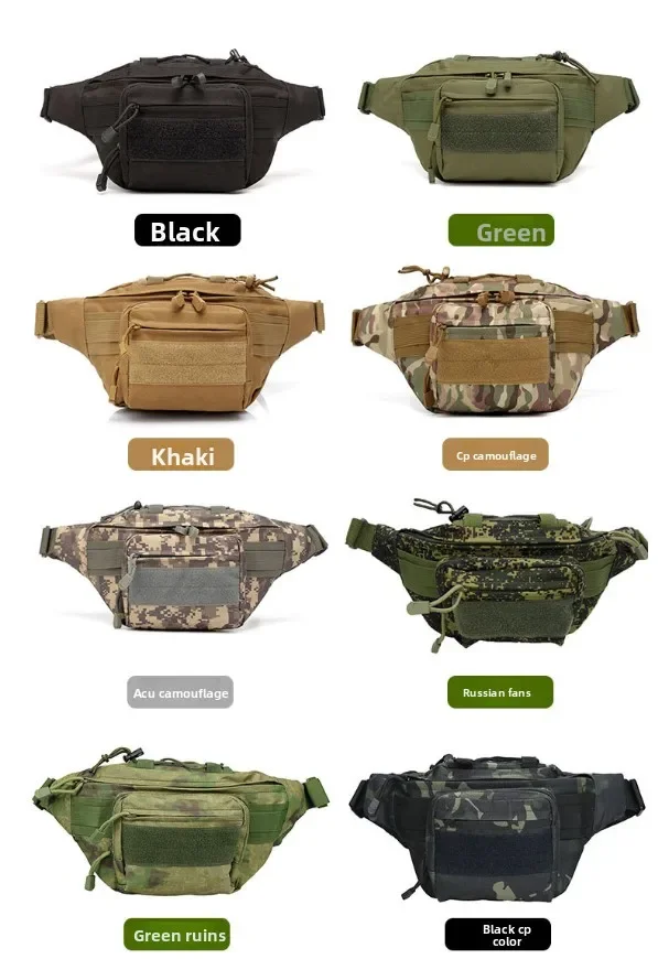 

2026 Tactical Camping Gun Bag Belt Bumbag Waterproof Nylon for Climbing Fanny Pouch Waist Molle Hunting EDC Phone