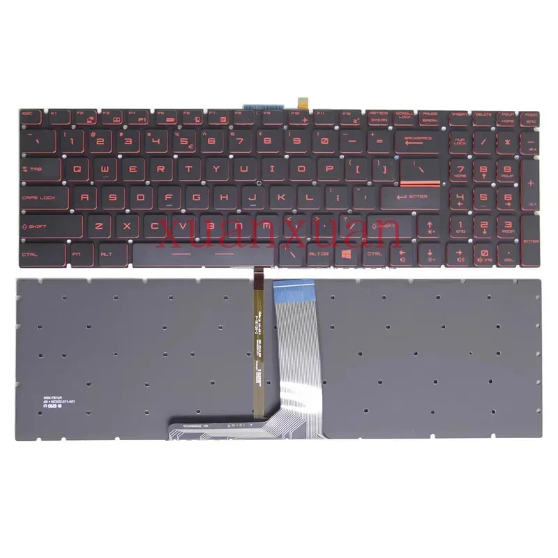 New Keyboard for MSI GE62 GE72 GL62 GV62 16J1 J2 J5 J9 1781 16H2 1791 backlight