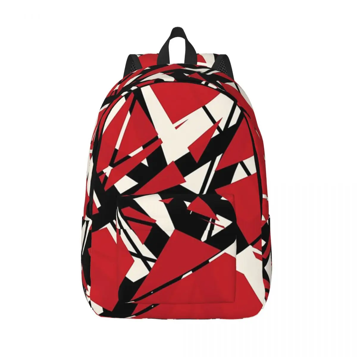 

EVH Authentic Stripes Design (red) Student Backpack School Bag Hiking Travel Daypack for Men Women Bookbag Shoulder Bags
