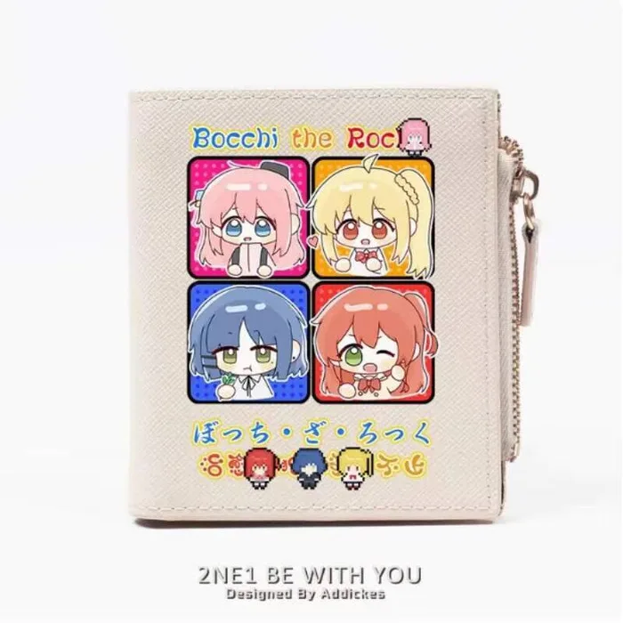 

Anime Bocchi The Rock Ijichi Nijika Fashion Wallet PU Purse Card Coin Zipper Money Bag Cosplay Gift B1919 Anime