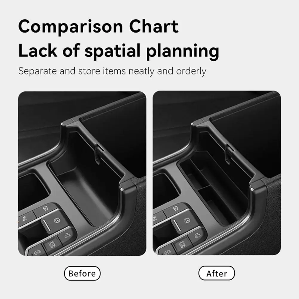 

For Kia Sorento 2021-2025 Central Console Storage Box Organizer In Case Of Interior Armrest Accessories Box Car Storage Fro V4O9