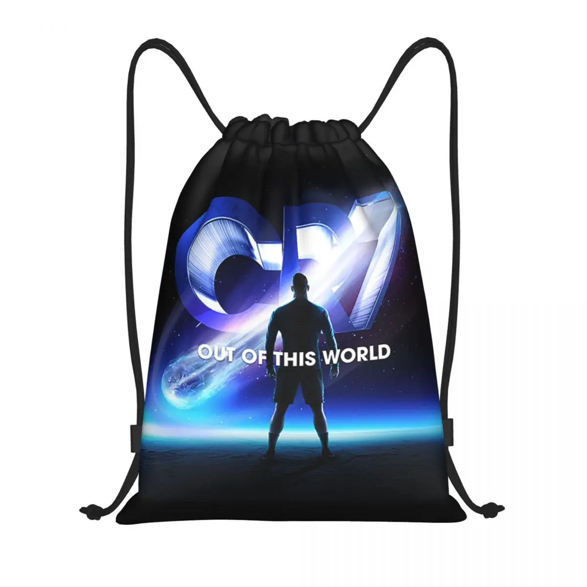 CR7 Ronaldos Merch zaino con coulisse da calcio sport all\'aria aperta borsa da palestra String Sackpack resistente all\'acqua