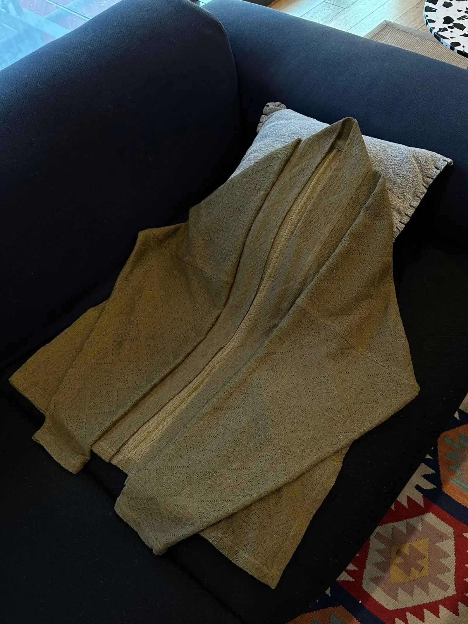 

Женское платье Hanfu с геометрическим узором, вязаное, с длинными рукавами, свободного кроя, из смесового полиэстера и хлопка, в стиле династии Сун.