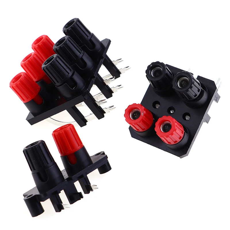 1pc 2 4 6 Positions Bend Pin External Audio Jack Speaker Amplifier Banana Plug 4mm Socket Connector Screw Post Terminal Block