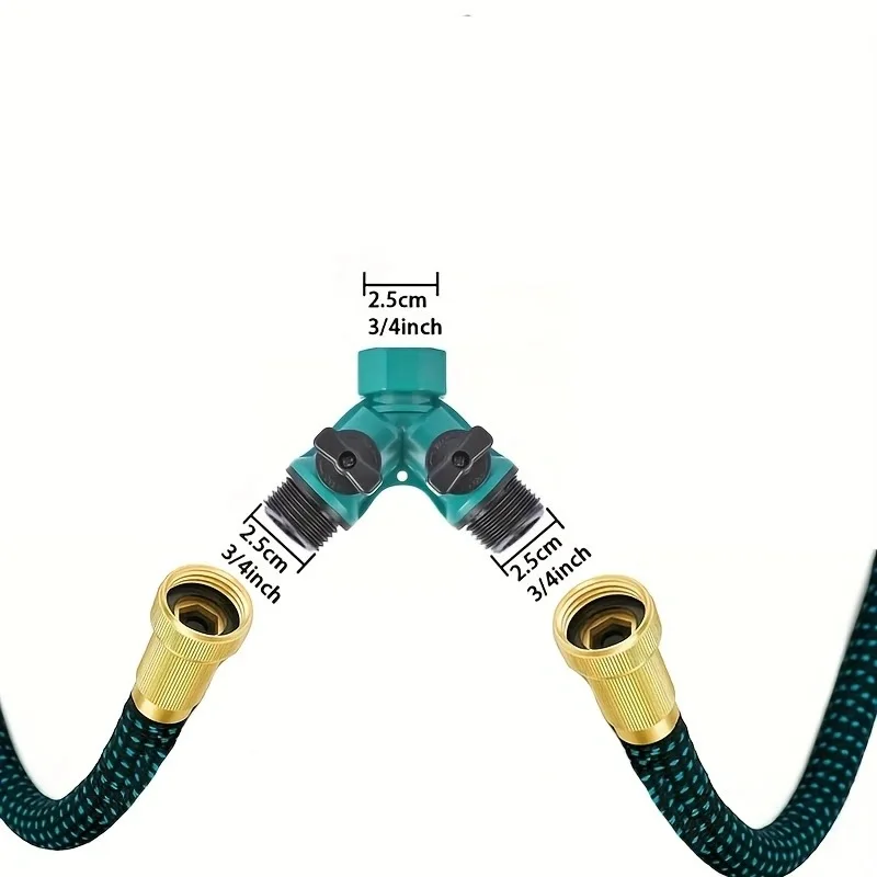 GOUN HOSE Flexibler, dehnbarer Gartenschlauch US 3/4 Zoll mit Metallverbindungen, Hochdruck-Autowaschschlauch, dehnbarer Gartenwasserschlauch 25-150FT – Detail 7