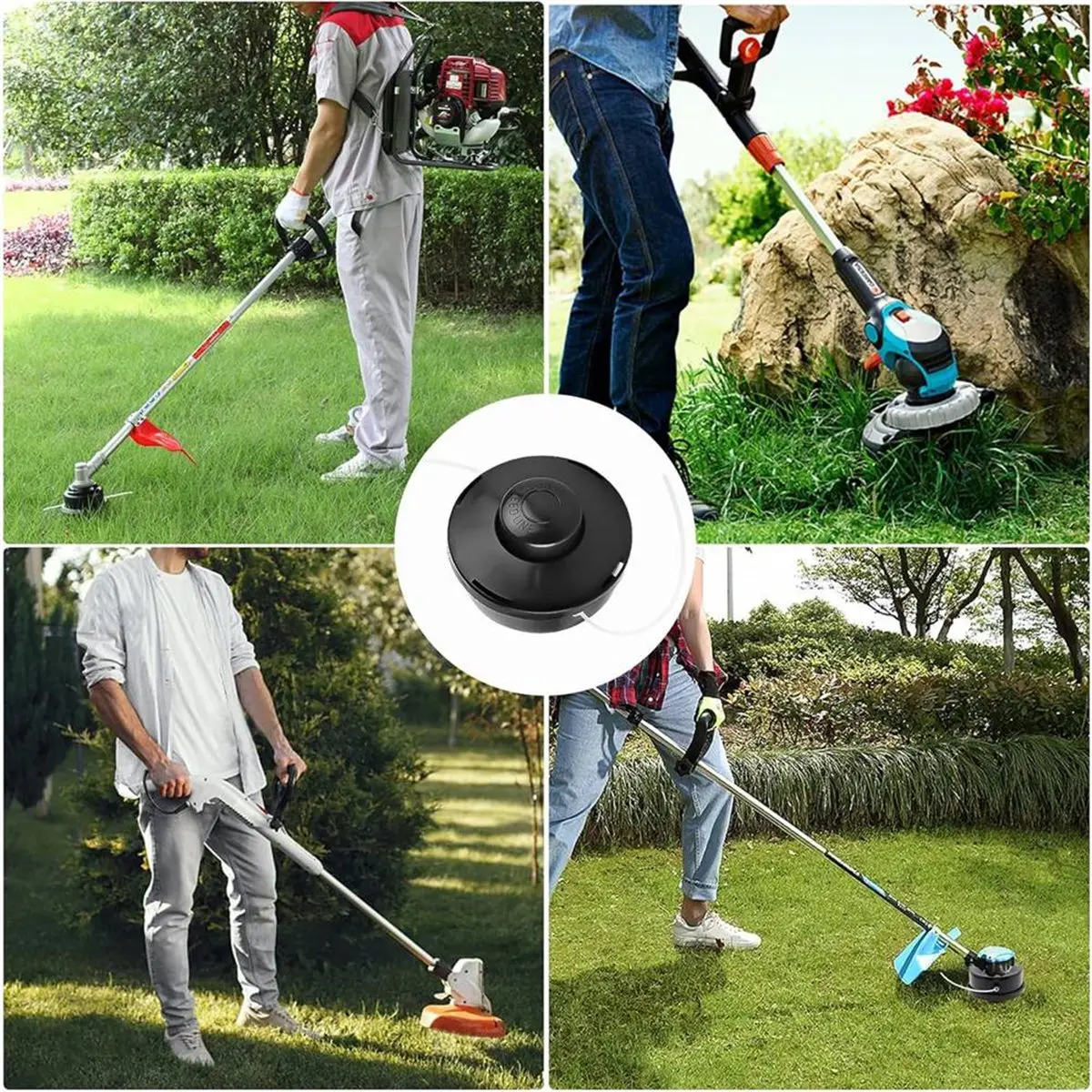 6pcs Weeding and Weeding Heads, Lawn Mower Garden Accessories Made of Plastic, High-Quality Plastic,Grass Head