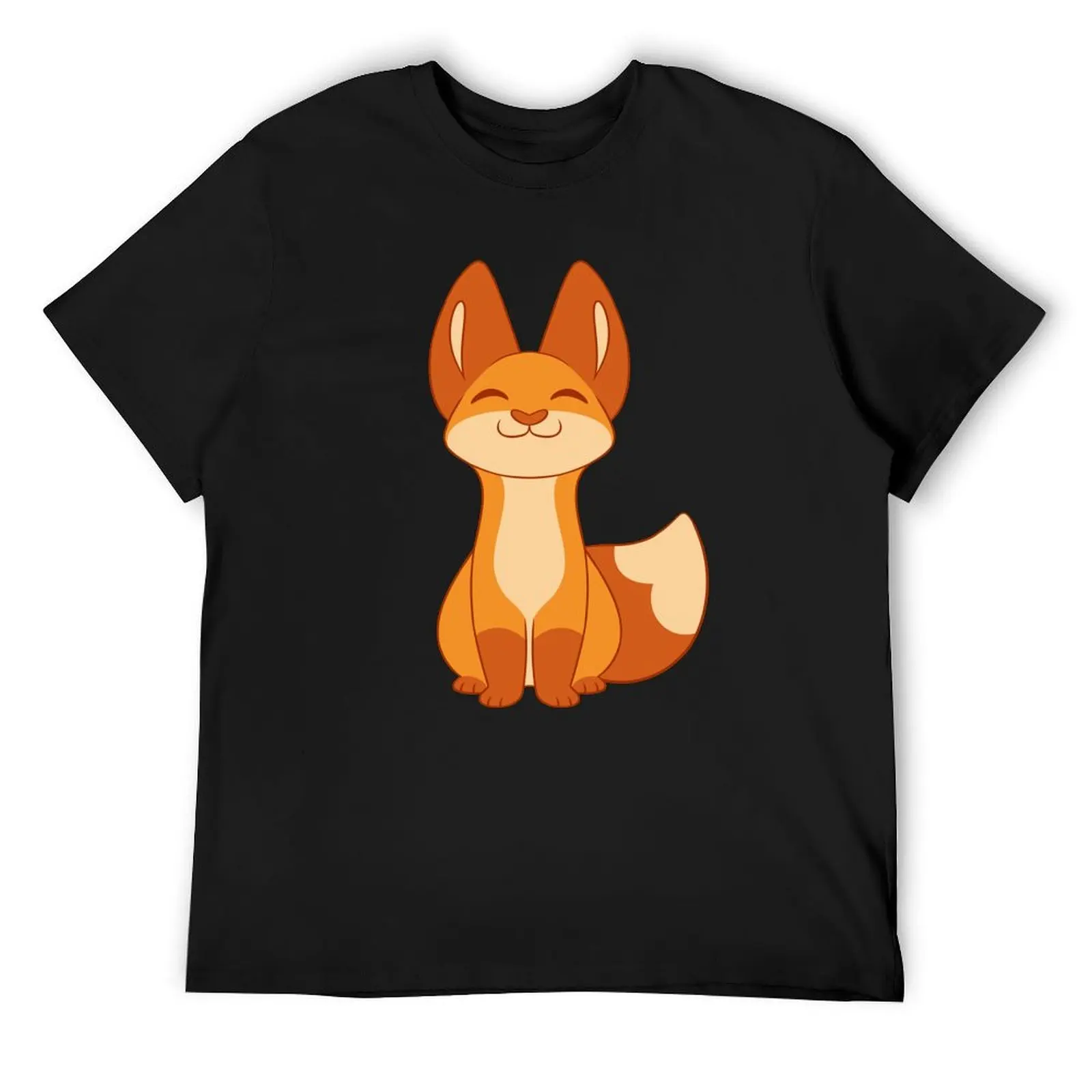 

Cute Sitting Red Fox T-Shirt customs design your own Aesthetic clothing funny costumes blue lock mens graphic t-shirts funny