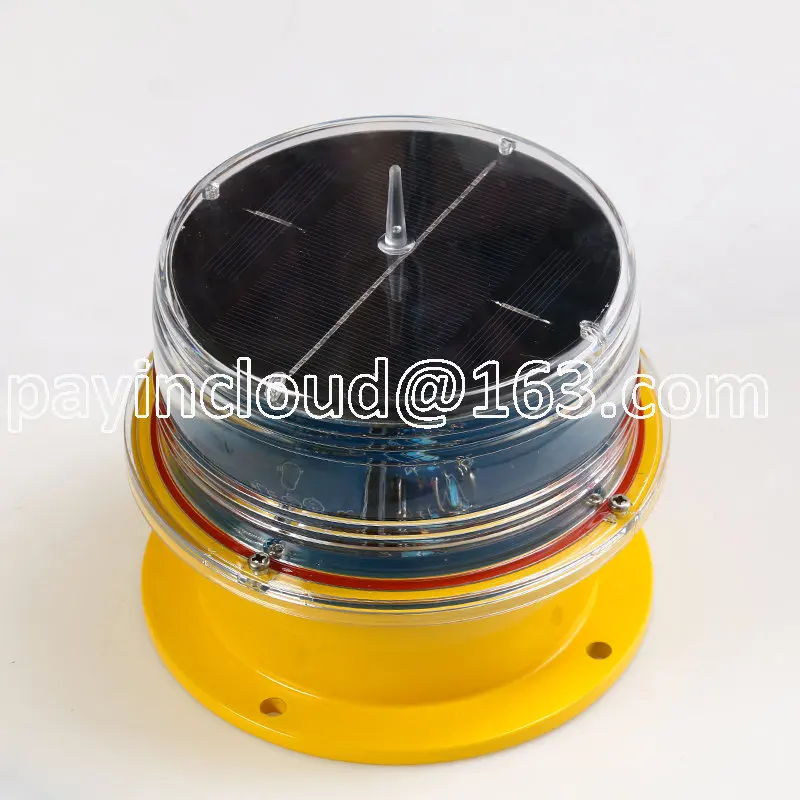 Marine Solar Navigation Beacon Light Permanently on, Safety Warning Light, Beacon, Aviation Channel Obstruction Light