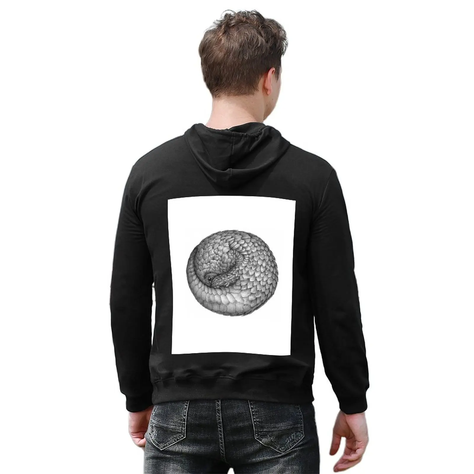 The Infinite Pangolin Hoodie الخريف منتجات جديدة أنيمي ملابس الرجال ملابس الرجال معطف رياضي