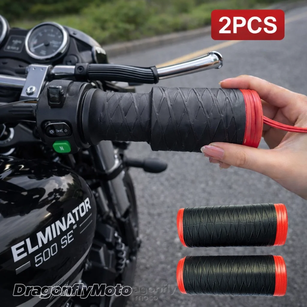 

Силиконовые чехлы на руль мотоцикла для Eliminator 500, Eliminator 500 SE, самозатягивающиеся, нескользящие, для мотоциклов.