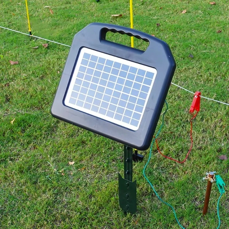 12KV Solar Fence Energizer Electric Fencing Controller Farm Livestock Containment Cattle Sheep Poultry Large Ranch Protection