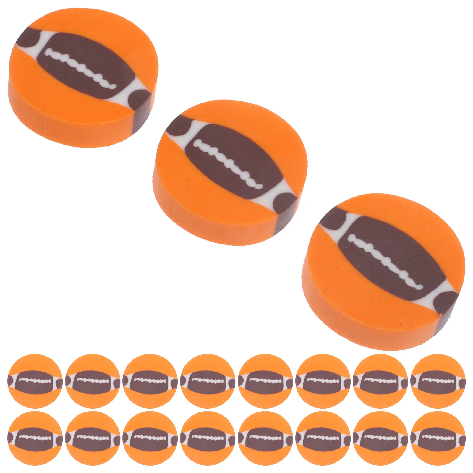 

50pcs Mini Ball Portable Pencil Erasers For Kids School Supplies Compact Wear-Resistant Student Accessories Multi-Function