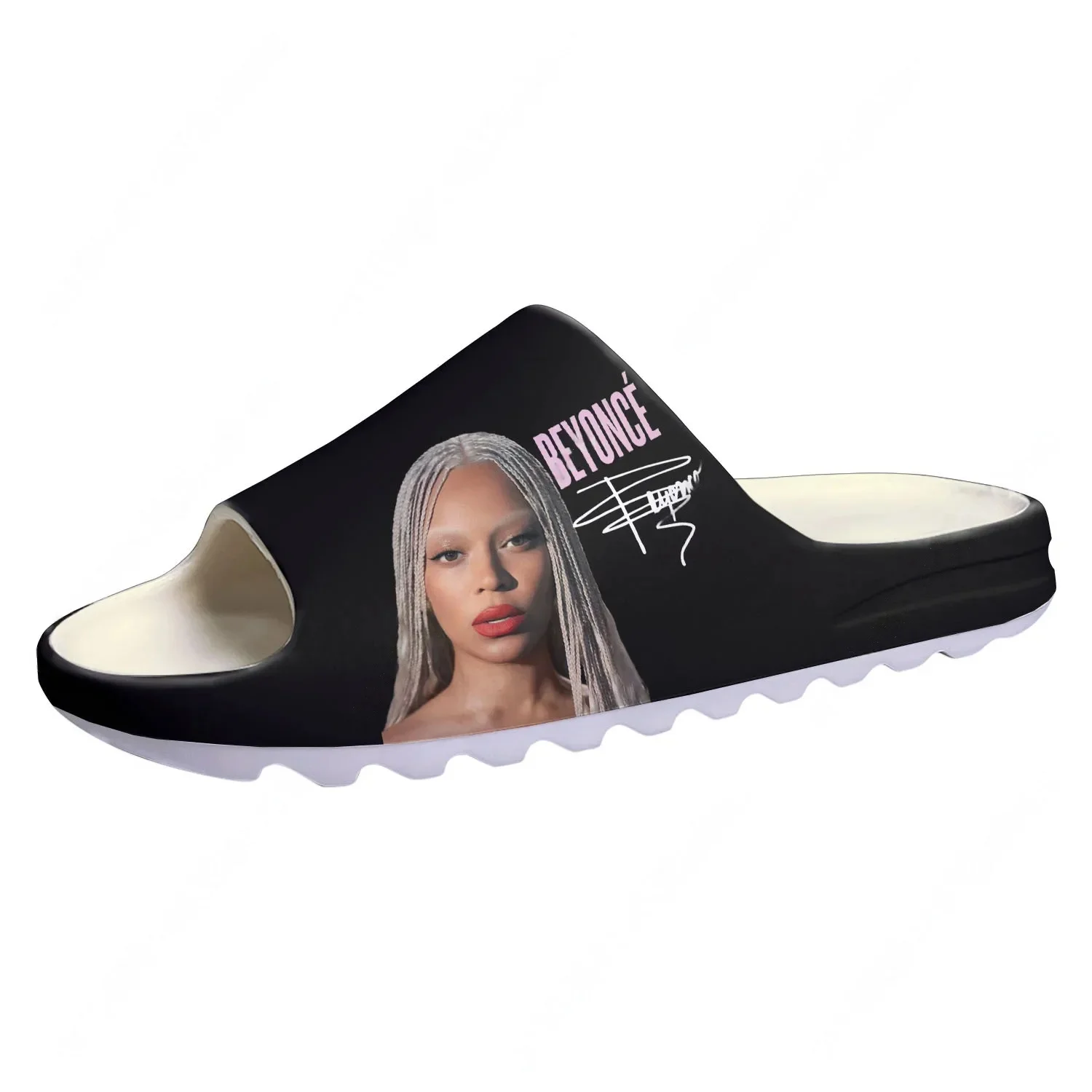 

Мягкие тапочки-сабо Beyoncé на заказ, для дома, для душа, для пляжа, для мужчин, женщин и подростков