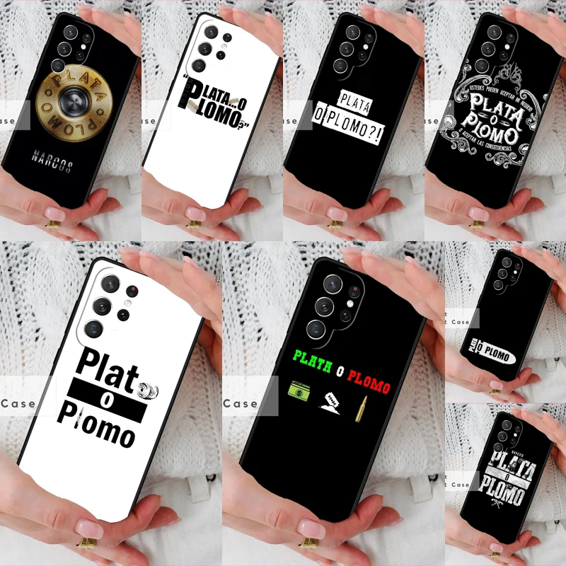 Чехол для телефона Plata O Plomo Narcos для Samsung Galaxy S26 Ultra S20 FE Note 10 S24 S23 S21 S25 Plus S22