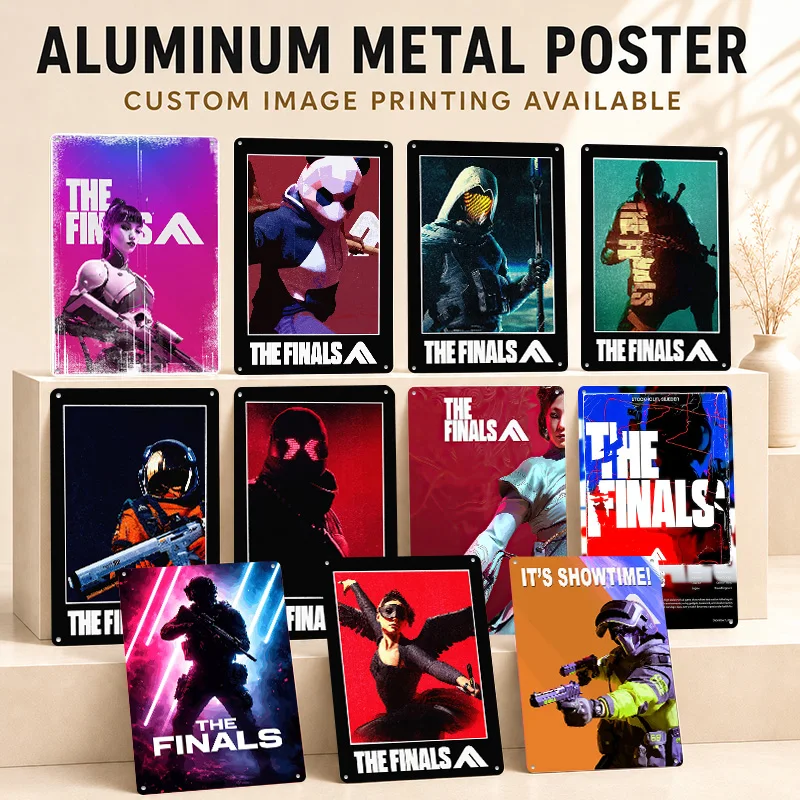 The Finals Textured Posters Personalized Aluminum Metal Sign Premium Epic Quest Illustration Wall Art For Players And Game Rooms