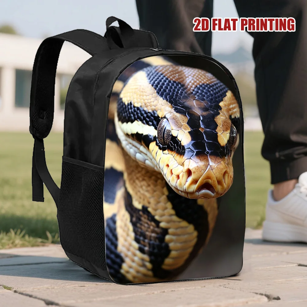 

A golden python backpack, large-capacity design, suitable for business travel and daily commuting, suitable for teenagers