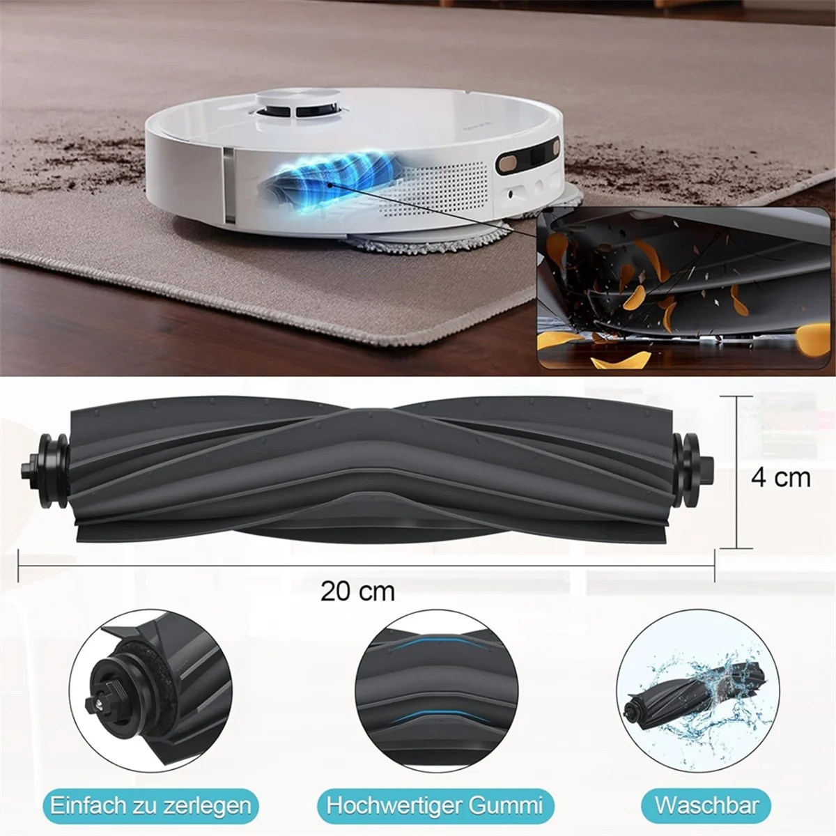 Peças de reposição do aspirador robô, Acessório com sacos de poeira, Mop Wipe, Acessórios para Dreame L10s Ultra, L10 Ultra