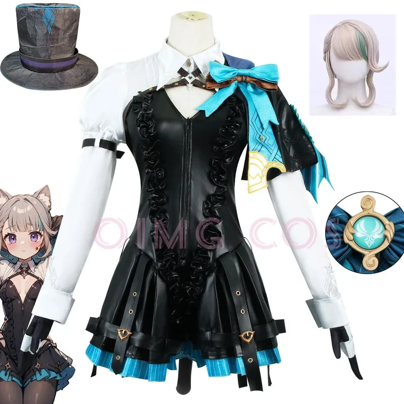 

Lynette Cosplay Costume Genshin Impact Uniform Wig Anime Chinese Style Halloween Costumes Game New Skin