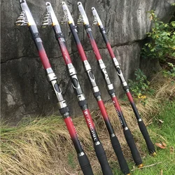 GHOTDA Carbon Fiber 2.1M 2.4M 2.7M 3.0M 3.6M Telescopic Fishing Rod Carp Feeder Fishing Pole
