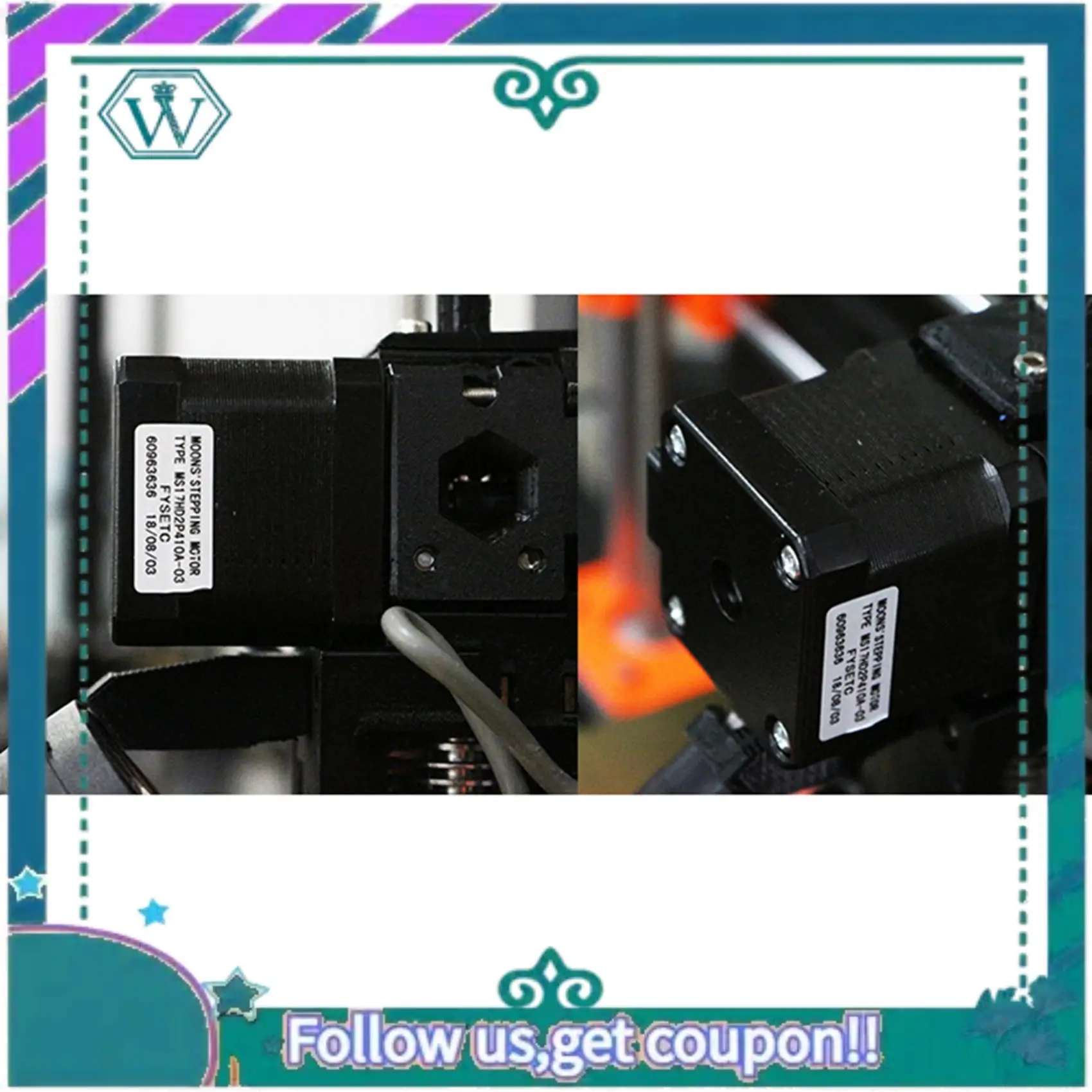 

Двигатели 3D-принтера A75Q-2X, шаговый двигатель Nema 17, комплект биполярного шагового двигателя постоянного тока с высоким крутящим моментом 40 мм