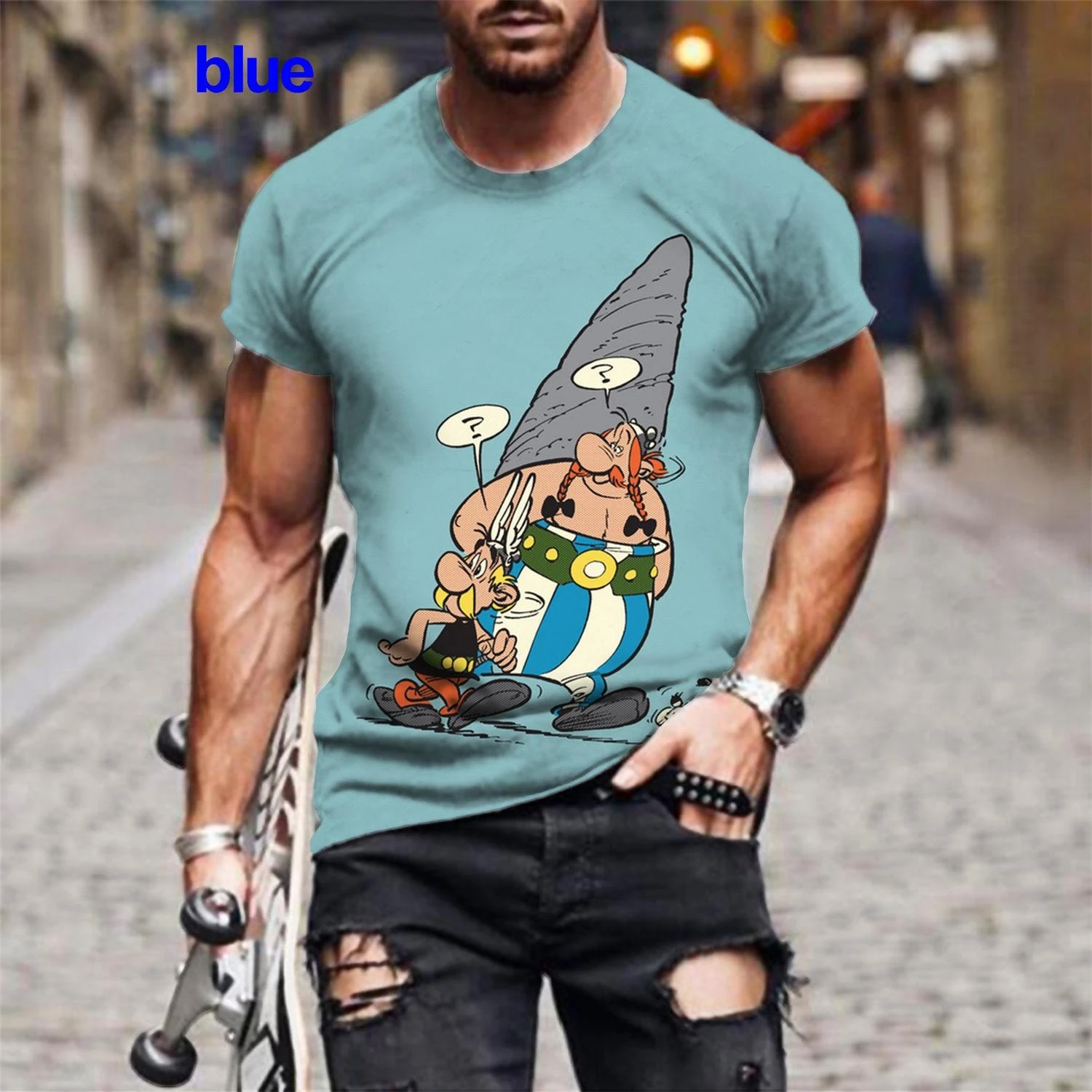 Camiseta con estampado 3D de dibujos animados para hombre y mujer, camiseta informal de manga corta, talla grande 100-6XL, gran oferta, novedad de