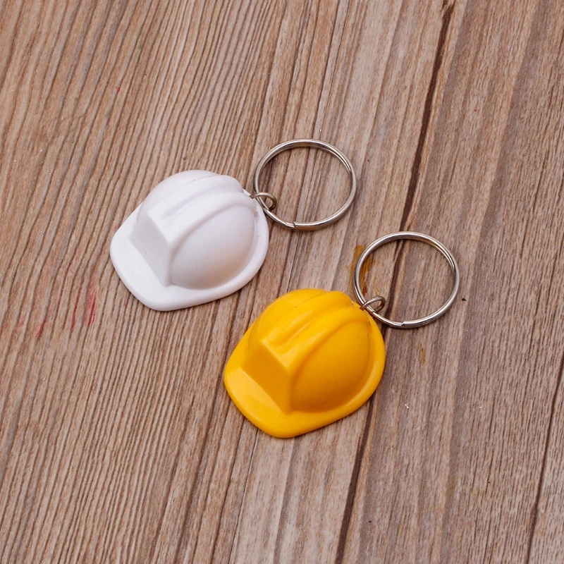 Hard Hat Keychain Keyring for Key Chain Pendant Men Women Kid Gift Birthday Christmas Xmax Present Collection Souvenir