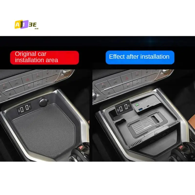 

A03E-15W Car Wireless Charger Fast Charger Wireless Phone Charger Charging Pad Panel Phone Holder For Haval H5 2023 2024