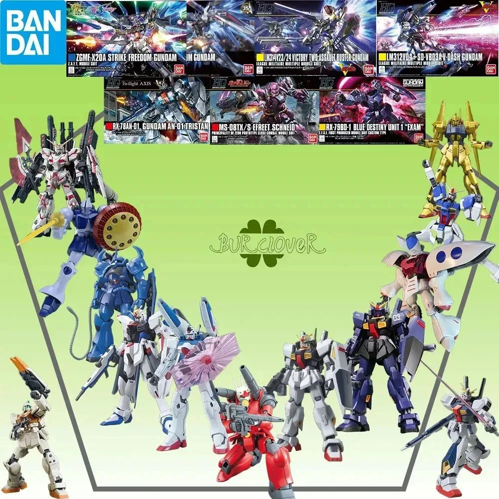 

Bandai Original GUNDAM HG Collection Series ZGMF-X10A RMS-154 MSN-00100 OZ-06MS MSX-008 RX-77-2 Collectible Toys IN STOCK