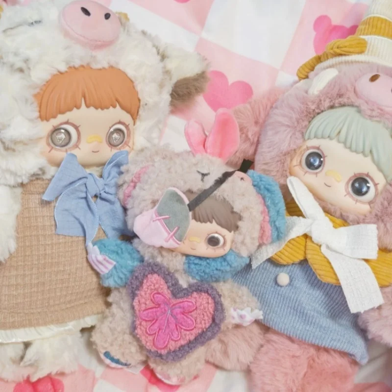 새로운 정품 메이메이 파크 유적 시리즈 400% 블라인드 박스 대형 비닐 플러시 장난감 테이블 장식품 소녀 선물