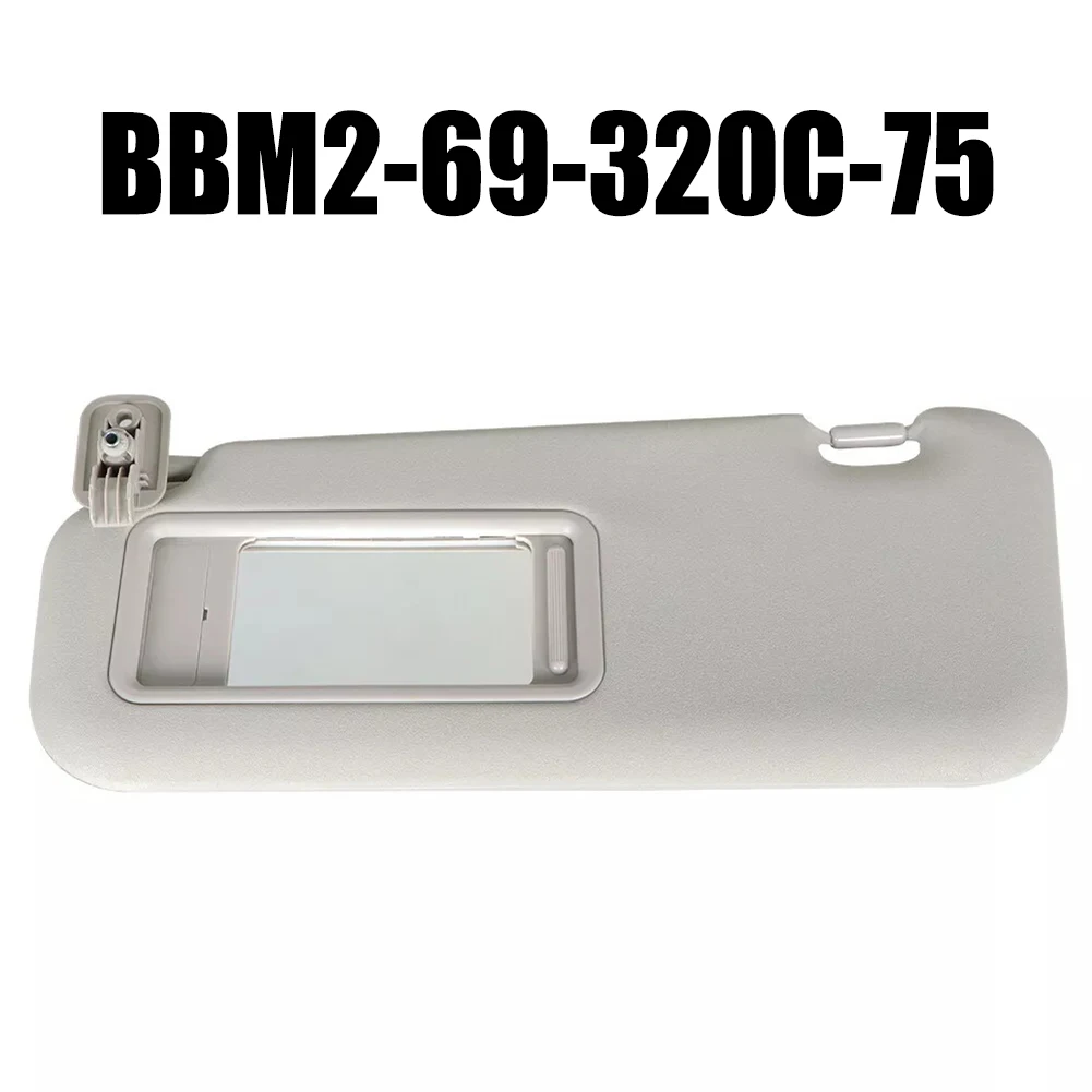 

For Mazda Three Compatible Replacement Part Gray Left Right Sun Visor Year Range of Two Thousand Ten Two Thousand Thirteen