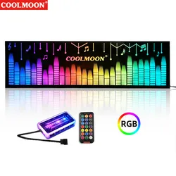 COOLMOON RGB Light Board Support Frame LED Power Light-Emitting Side Panel For PC Lighting Desktop Chassis CPU Bracket Board