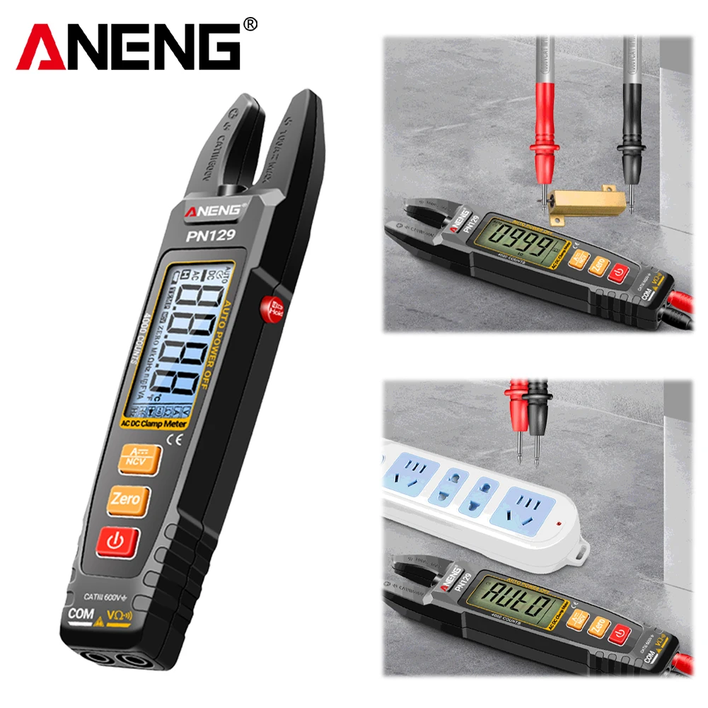 Stroomtang 4000 Telt U-vormige Slimme Multimeter AC/DC 600 V Spanning Stroom Weerstand NCV Test Tools