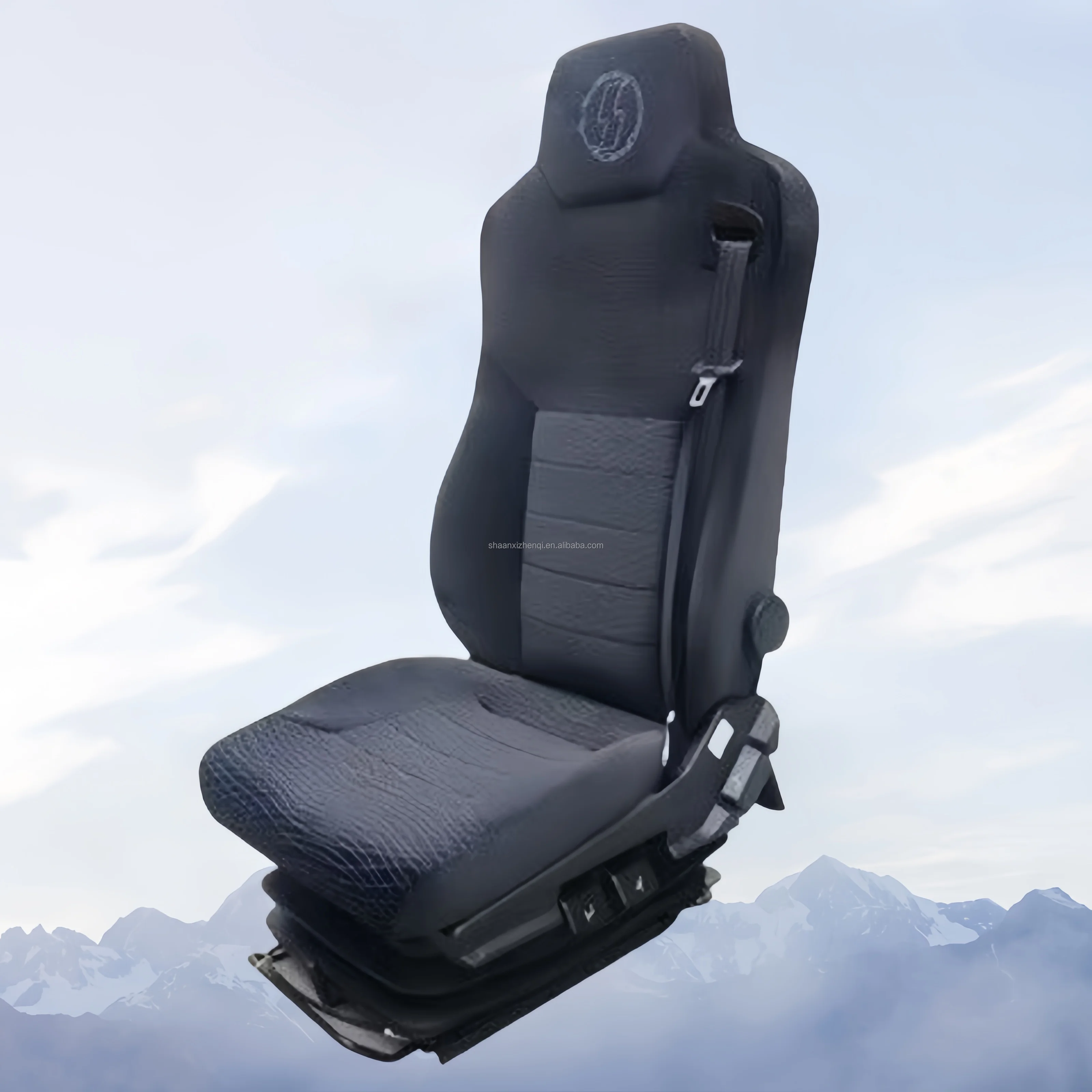 

Applicable toCar Seat Cloth Black Mechanical Driver Seats for Truck/MPV/Marine YSR911-3 with Suspension Damper for Shacman/SINOT
