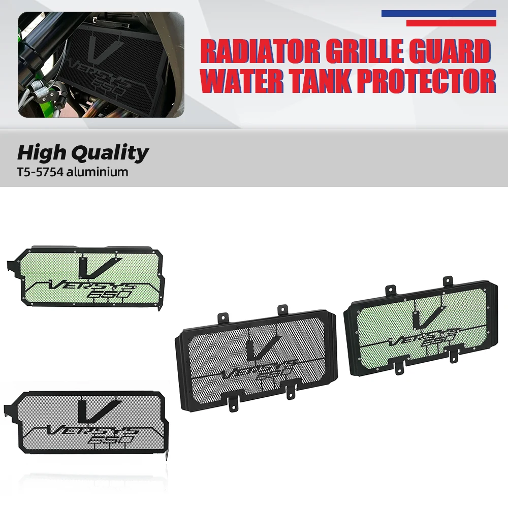 

Radiator Grille Guard Cover Protection Motorcycle Versys650 Accessories For Kawasaki Versys 650 2010 2011 2012 2013 2014-2024