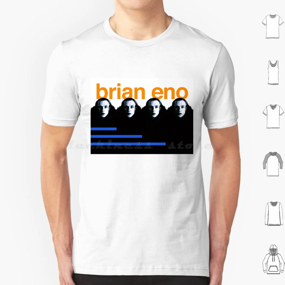 Camiseta de Brian Eno, 6XL, de algodón, estilo cool, música, glam, banda, pop, años 80, Brian Eno, años 70, Eno, Bowie, Bryan Ferry, álbum, años 1970, músico