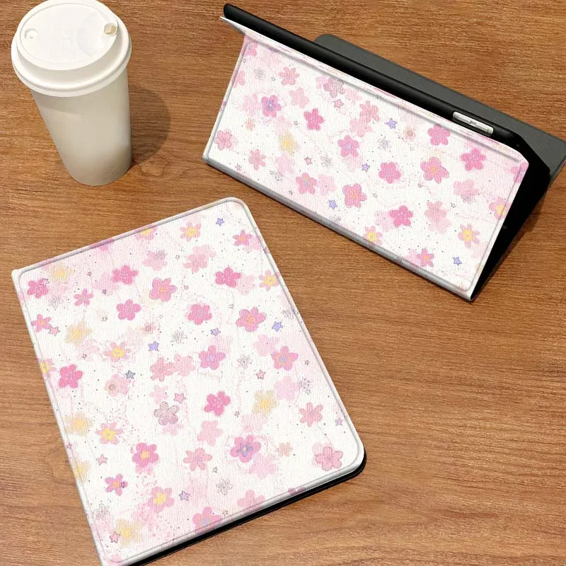 

Pink Flower Rabbit Pattern For Samsung Galaxy Tab A7 A A9 A11 S6 A11 A8 S11 Lite Plus 10.4 10.5 Inch Tablet Case